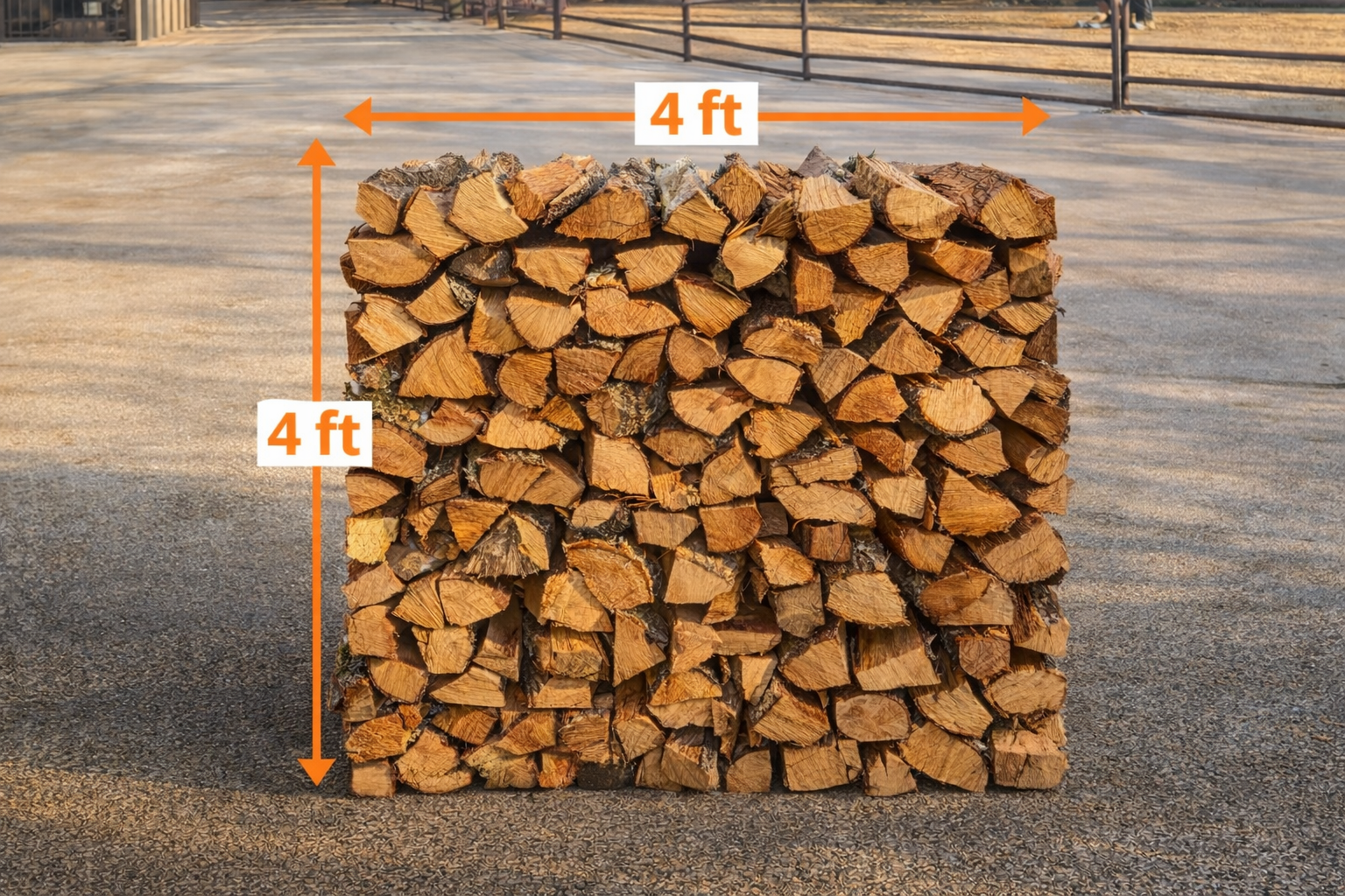 1/2 RICK 4'x4' OAK- DELIVERED