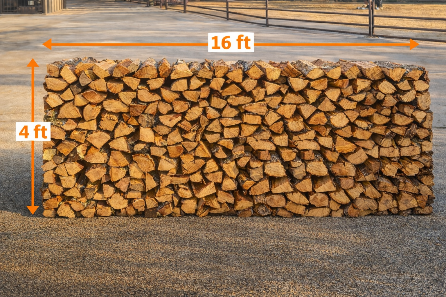 CORD 4'X16' OAK- PICK-UP
